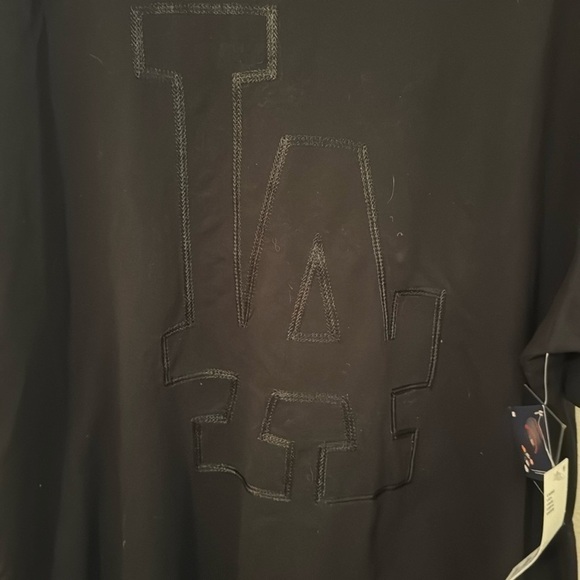 New Era Los Angeles Dodgers Black Logo T-Shirt Tee Men's Large - Picture 2 of 4